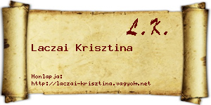 Laczai Krisztina névjegykártya