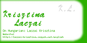 krisztina laczai business card